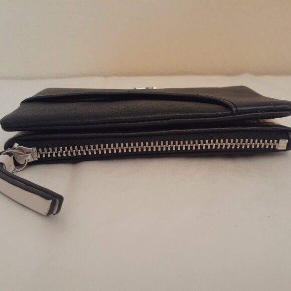 Radley Leather Bifold Wallet Silver Scottie logo - Picture 5 of 12